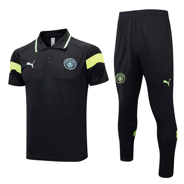 Polo Manchester City Conjunto Completo 2023-24 Negro 2